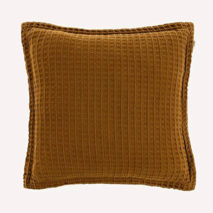 Almofada Decorativa Quadrada 100% Algodão Denver Karsten Ocre