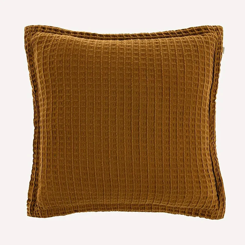 Almofada Decorativa Quadrada 100% Algodão Denver Karsten Ocre