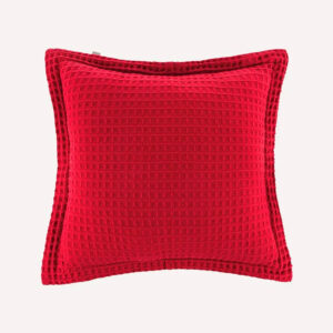 Almofada Decorativa Quadrada 100% Algodão Denver Karsten Vermelho
