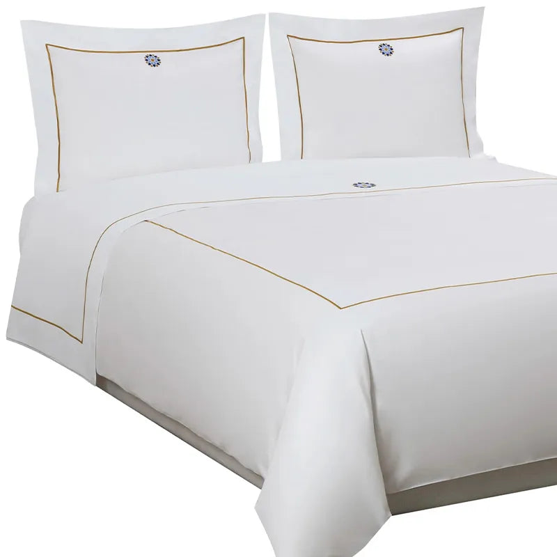 Jogo de Cama 100% Cotton Bedding Frette Branco