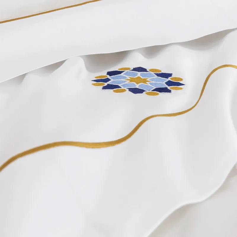 Jogo de Cama 100% Cotton Bedding Frette Branco - Imagem 5