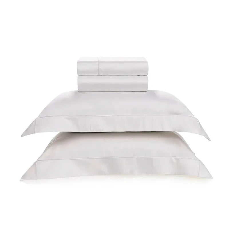 Jogo de Cama 300 Fios Cetim 100% Trussardi Bambu Girelli Branco