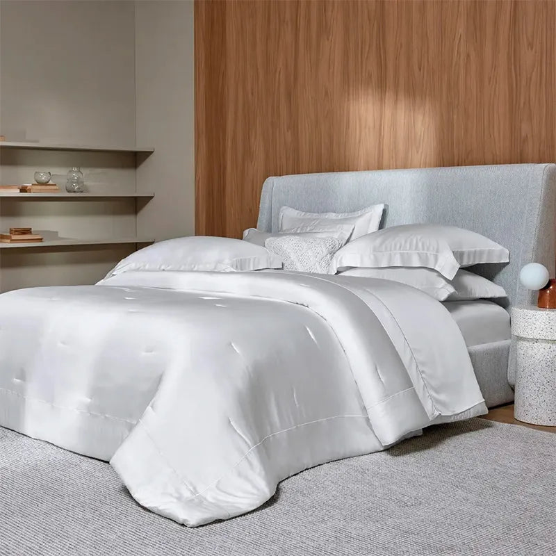Jogo de Cama 300 Fios Cetim 100% Trussardi Bambu Girelli Branco - Imagem 2