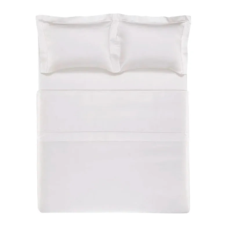 Jogo de Cama 300 Fios Cetim 100% Trussardi Bambu Girelli Branco - Imagem 3
