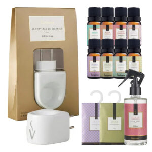 Kit Ritual Casa Cheirosa 365 Dias - Aromatizador com 8 Essências Spray e Sachês Via Aroma